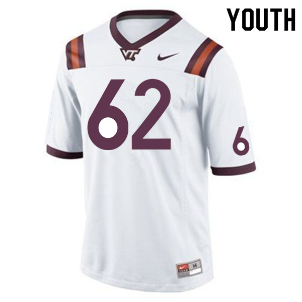 Youth #62 D'Andre Plantin Virginia Tech Hokies College Football Jerseys Sale-Maroon